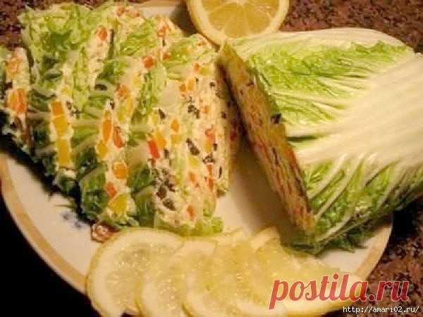Закусочная пекинская капуста.