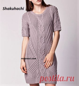 Вязаное платье от Shakuhachi | Вяжем с Лана Ви