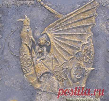 Мастер-класс по декоративному панно. Дракон