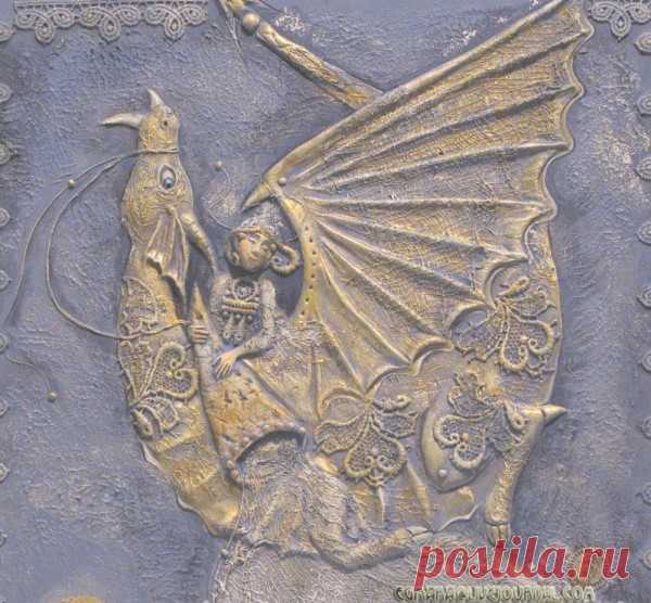 Мастер-класс по декоративному панно. Дракон