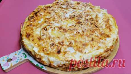 Пирог из лаваша с яблоками (быстро, просто и тесто делать не надо) | Розовый баклажан | Яндекс Дзен