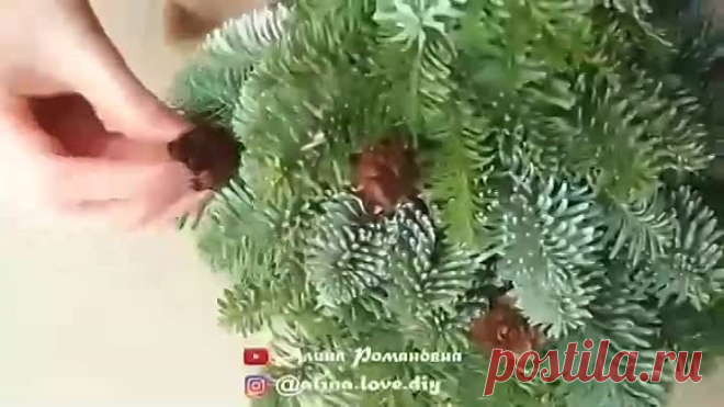Елочка из настоящих еловых веток, супер