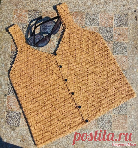 Вяжем летние топы крючком