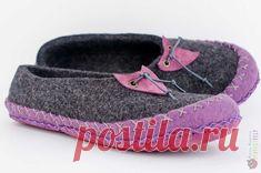 Купить или заказать Тапочки валяные 