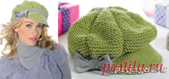 Интересный женский берет
Описание: http://prjaga.ru/vyazanie-dlya-zhenshchin/shapka-beret/vyazanie-beretov