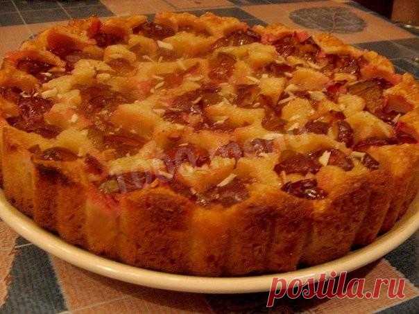 Сливовый пирог со сливами песочный рецепт с фото - 1000.menu