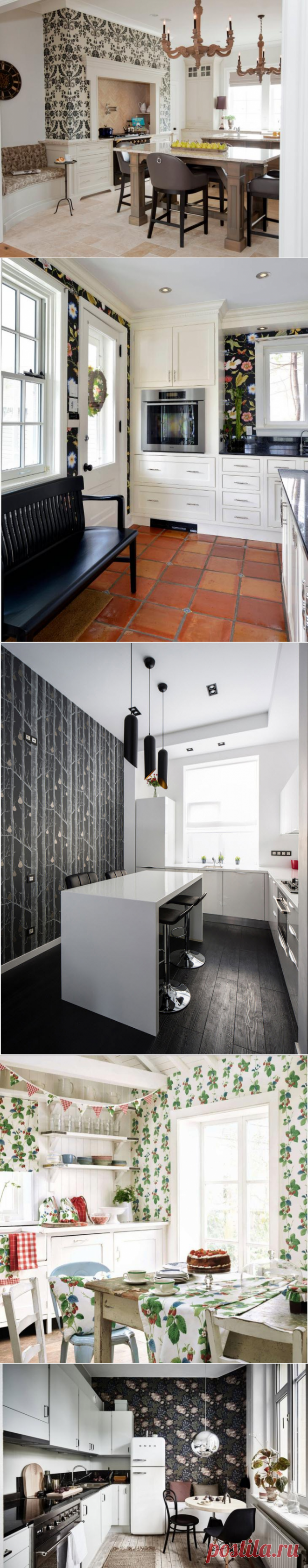 Обои для кухни – дизайн 2017 года