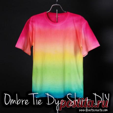 iLoveToCreate Blog: Ombre Tie Dye Shirt DIY + Video
