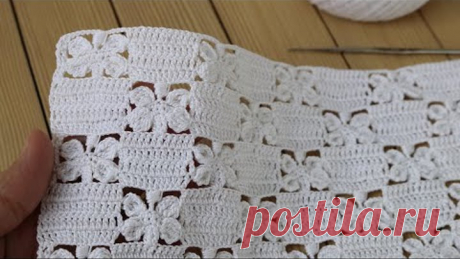 УЗОР "Бабочки" ВЯЗАНИЕ КРЮЧКОМ мастер-класс СХЕМА узора Crochet butterfly lace pattern