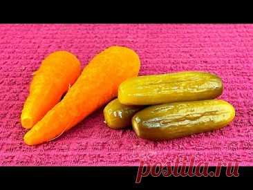 Нашла классный рецепт из сырой моркови и соленых огурцов: и вкусно получается, и готовить быстро!