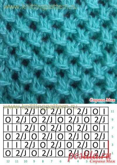 Узор для шарфа, снуда - Страна Мам
