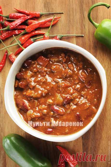 Чили в мультиварке: рецепт сытного и острого мясного блюда | Мультиповаренок