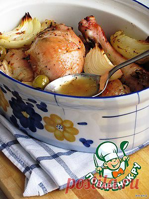 Жаркое из курицы с апельсином, медом и травами - кулинарный рецепт
