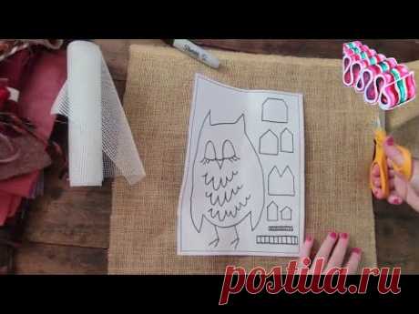 Rug Hooking: Little Owl from Autumn Advent Calendar hooks up quickly!
