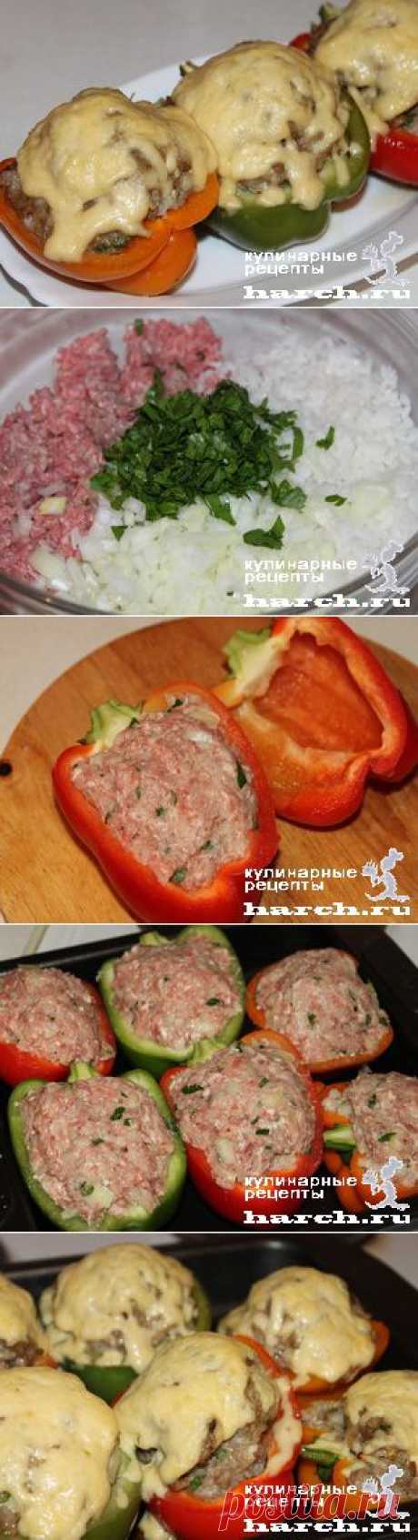 перец запечонный с мясом и рисом.