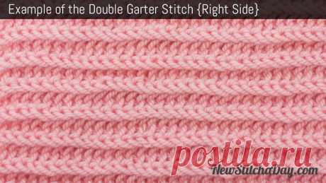 How to Knit the Double Garter Stitch - NewStitchaDay.com