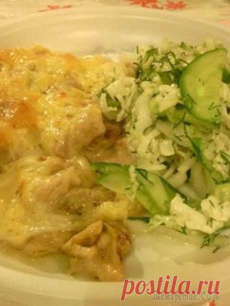 Наш необыкновенный, ароматный и вкуснейший жюльен с белыми грибами и куриным филе: