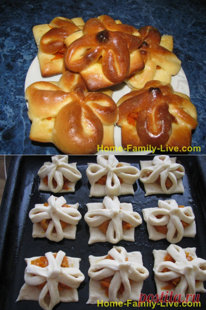 Булочки с курагой