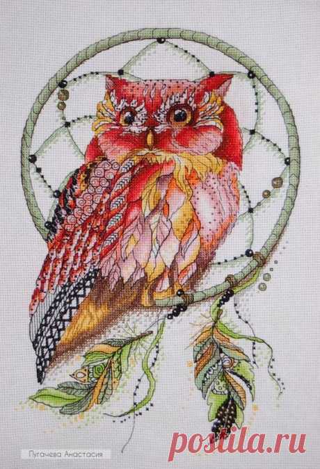 (625) Pinterest - Dream Catcher Cross Stitch Pattern PDF Instant Download Owl | Etsy | acchiappasogni