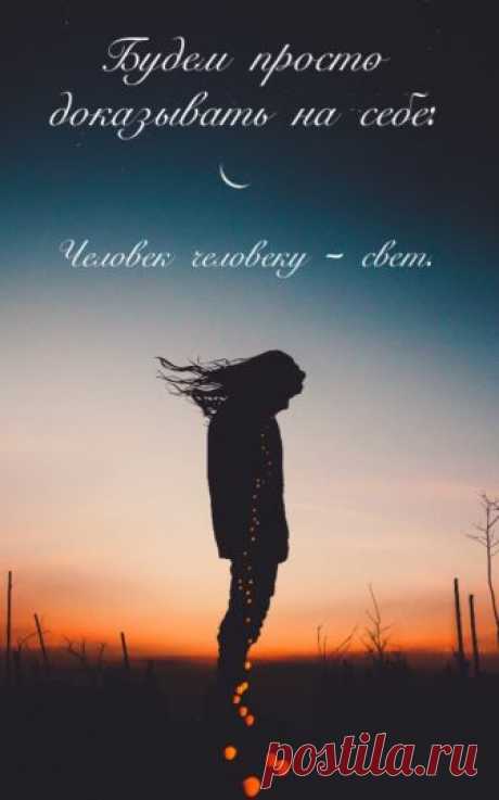 Человек человеку - свет (Дикая Собака Динго) / Стихи.ру