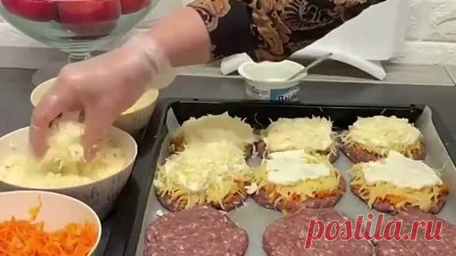 Стожки из фарша.