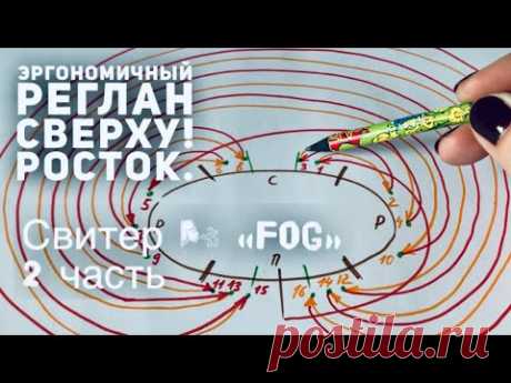 ВСЕ 👩🏼‍🎓 о РЕГЛАНЕ СВЕРХУ! РОСТОК: ИДЕАЛЬНЫЙ 👍 / СХЕМА / СВИТЕР СПИЦАМИ  🌬 "FOG" 🌬 2 часть