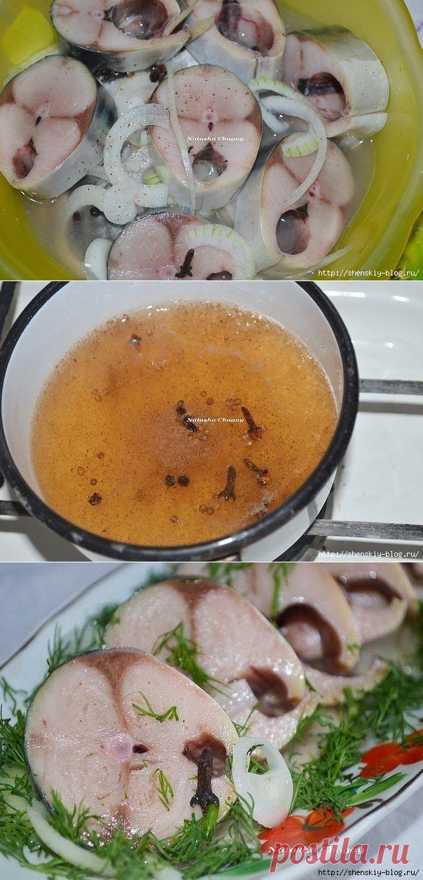 "Медовая" скумбрия маринованная в яблочном уксусе!