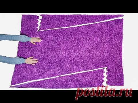 Самый простой способ сшить платье с новой и удивительной идеей | Дизайнер резки и шить платье