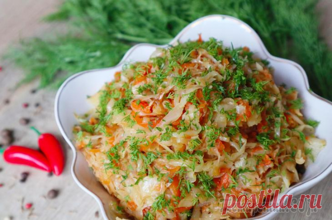 Капуста по-деревенски – и мяса не надо, так вкусно!