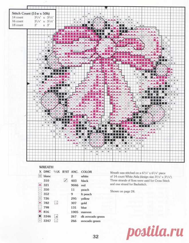 Новогодние схемы - малютки. / Вышивка / Вышивка крестом