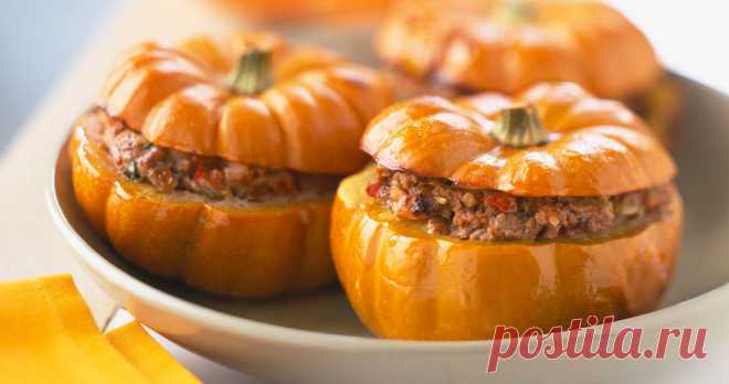 Тыква, фаршированная мясом – 4 рецепта