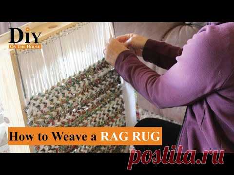 How To Weave a Rag Rug Using Scrap Fabric | Easy Rug Weaving 101