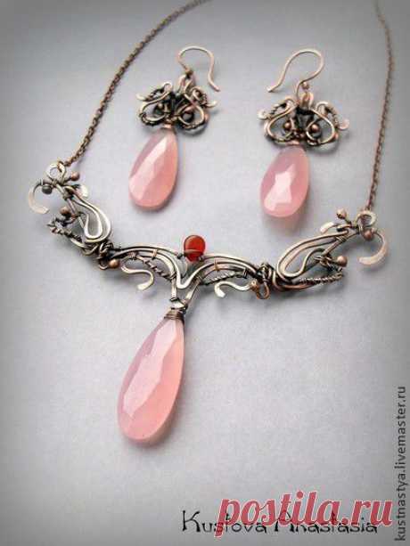 Комплект wire wrap &quot;Rose&quot; - wire wrap,медь,медная проволока,комплект из меди