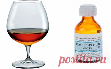 Коньяк и касторка от паразитов: как применять народное средство?