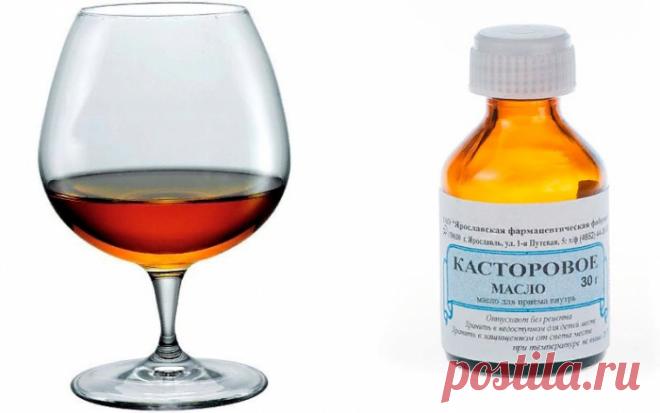 Коньяк и касторка от паразитов: как применять народное средство?