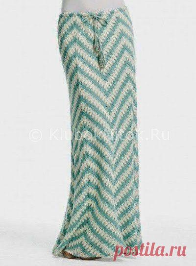 Юбка макси зигзагом