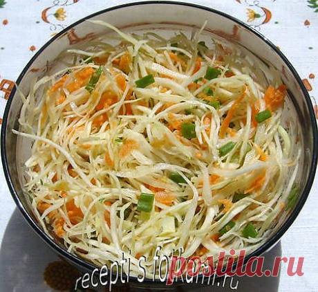Салат из капусты с морковью и маслом - пошаговый рецепт с фото.