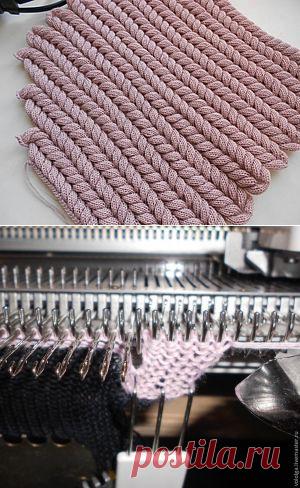 Учимся делать узор «Азиатский колосок» на вязальной машине - Ярмарка Мастеров - ручная работа, handmade
