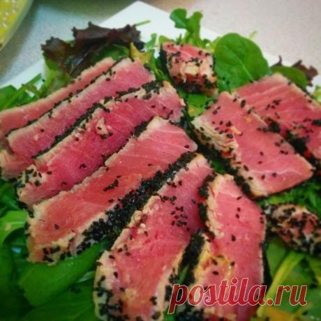 Тунец в кунжуте | Кухня, Нью-Йорк