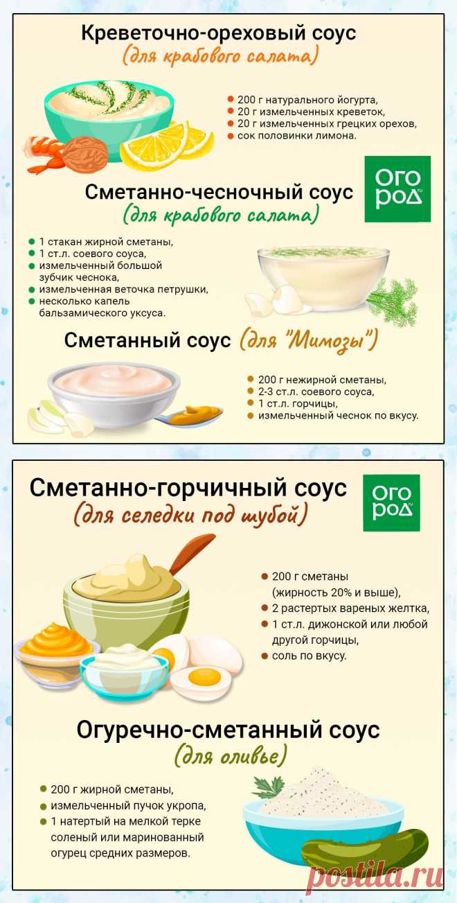 Соусы для салатов