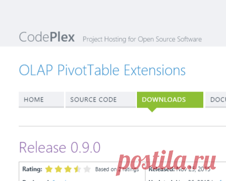 OLAP PivotTable Extensions - Download: Release 0.9.0