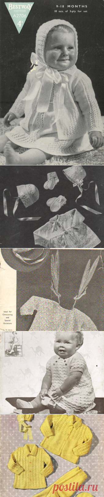 Bestway 2706 baby matinee coat set vintage baby knitting