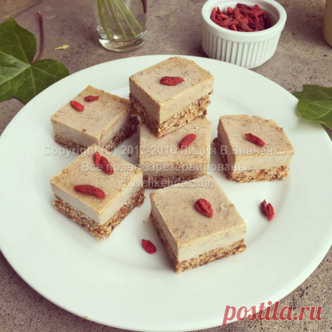 Рисовые пирожные с фундуком (без муки, без глютена, без сахара, веганские, без выпечки)