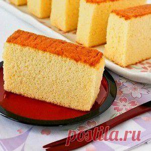 Японский бисквит «Кастелла» рецепт – выпечка и десерты