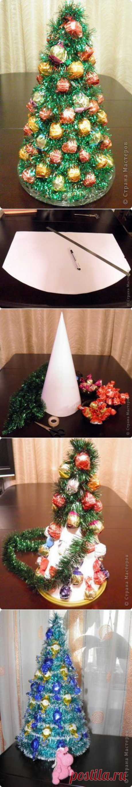 Елочка с конфетами | Готовим вместе