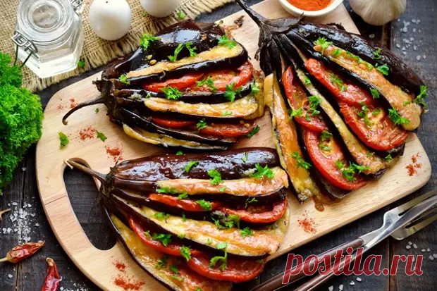Веер из баклажанов в духовке – очень простой и вкусный рецепт - Будет вкусно - Медиаплатформа МирТесен