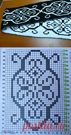 Жаккардовый шарф двухсторонний.