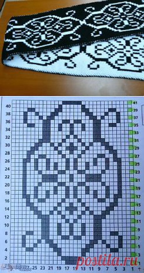 Жаккардовый шарф двухсторонний.