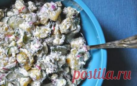 Салат из соленых огурцов и картофеля / Овощные салаты / TVCook: пошаговые рецепты с фото