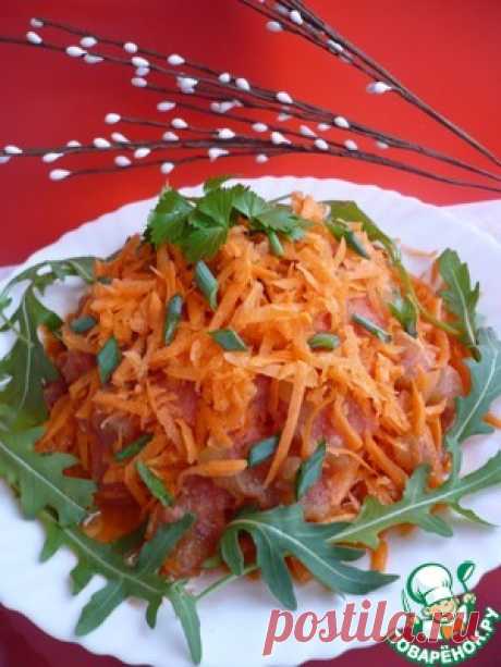 Салат из моркови с соленым огурцом - кулинарный рецепт